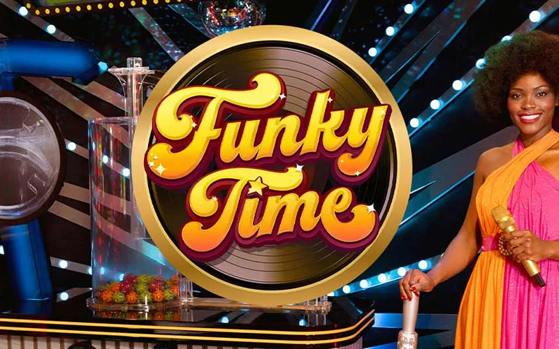 Entrez dans le jeu-show Funky Time et remportez des prix amusants sur 1Win.