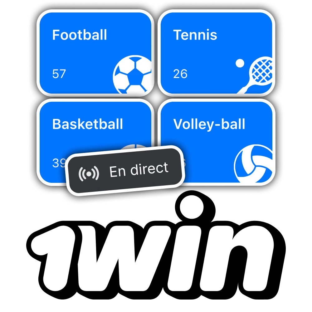 Pariez en direct sur le sport avec la section live de 1win.