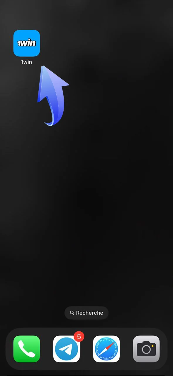Lancez l'application 1Win et commencez à parier sans attendre.