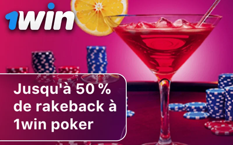 Gagnez du rakeback au poker et boostez vos gains sur 1Win.