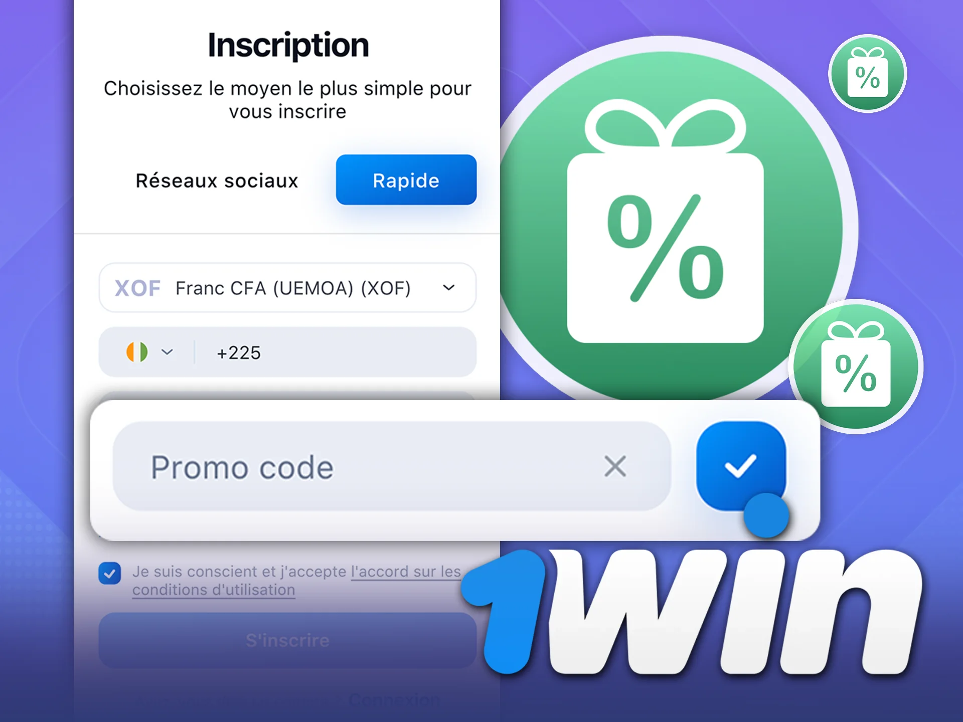 Découvrez comment utiliser un code promo pour obtenir des récompenses sur 1Win.