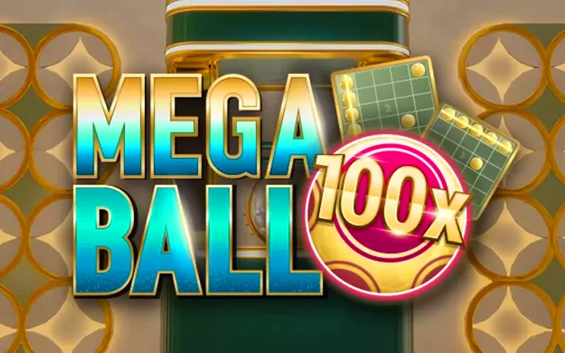 Tirez les boules et touchez le jackpot dans Mega Ball sur 1Win.