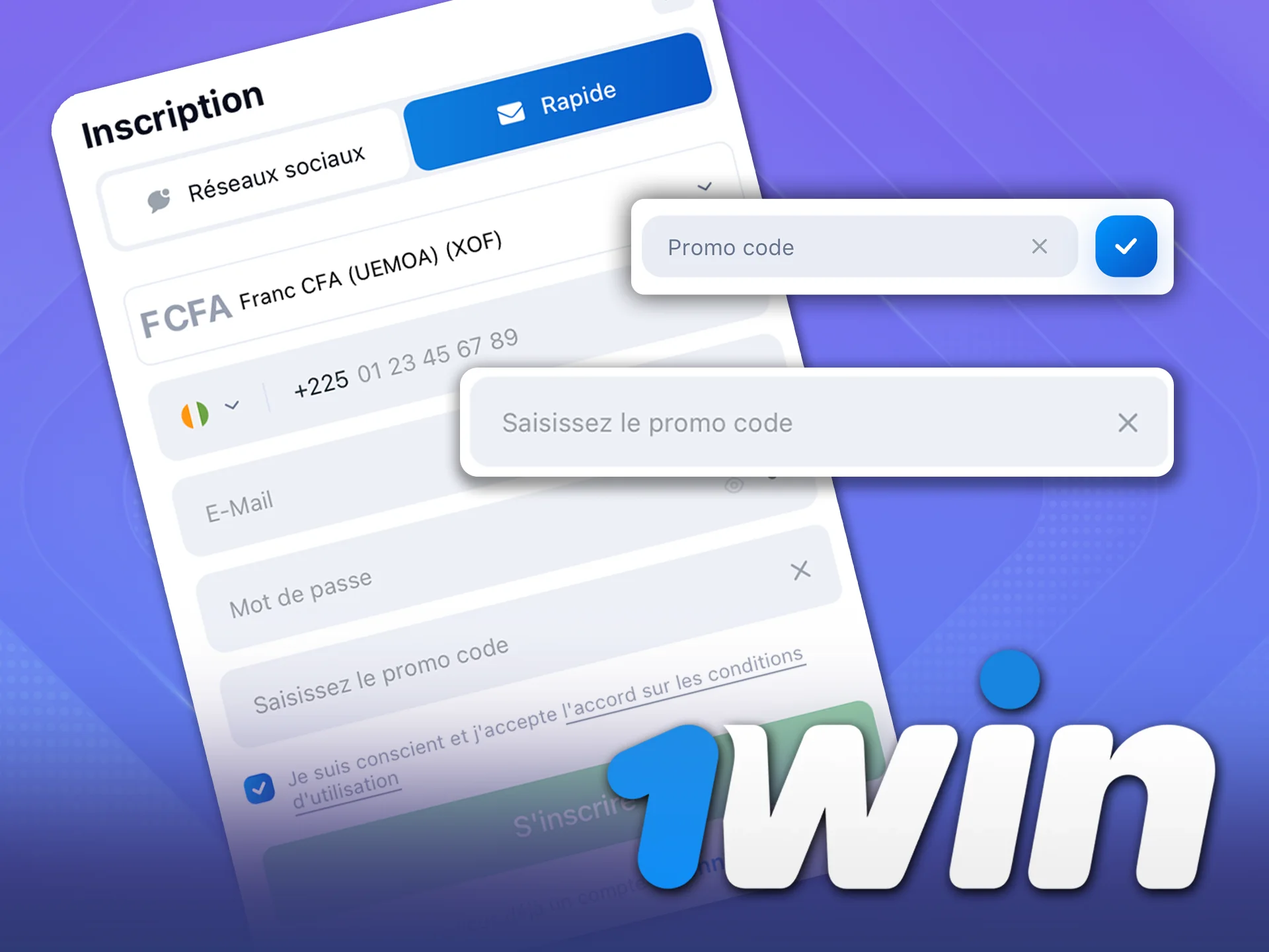 Utilisez le code promo 1Win et obtenez des avantages supplémentaires.