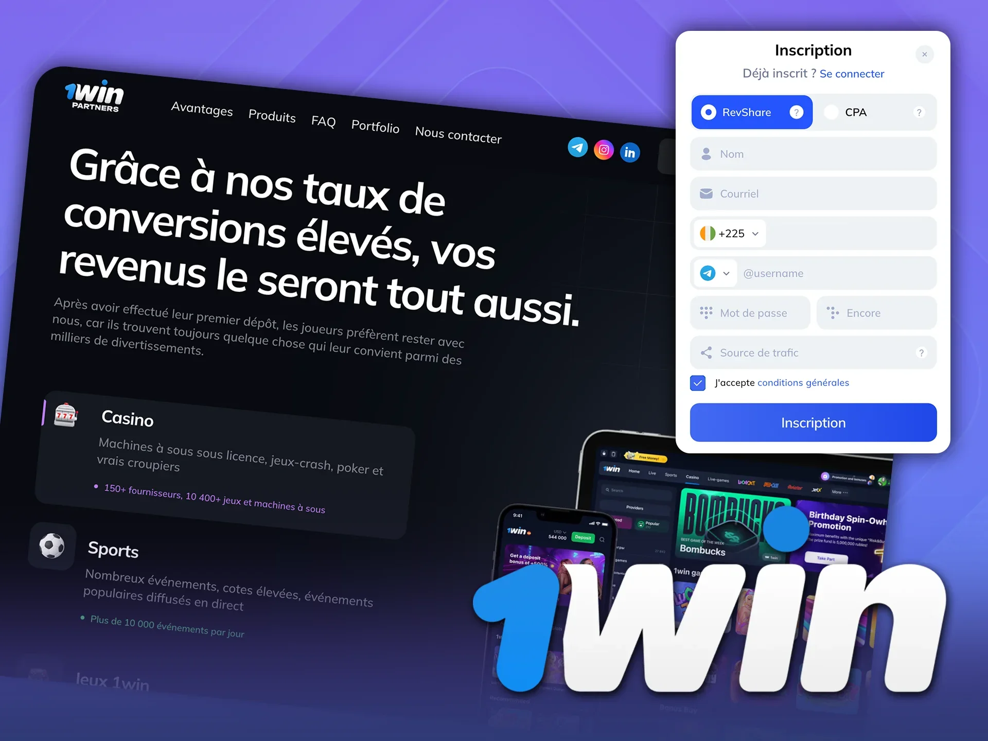 Rejoignez la communauté 1win et devenez membre dès aujourd’hui.