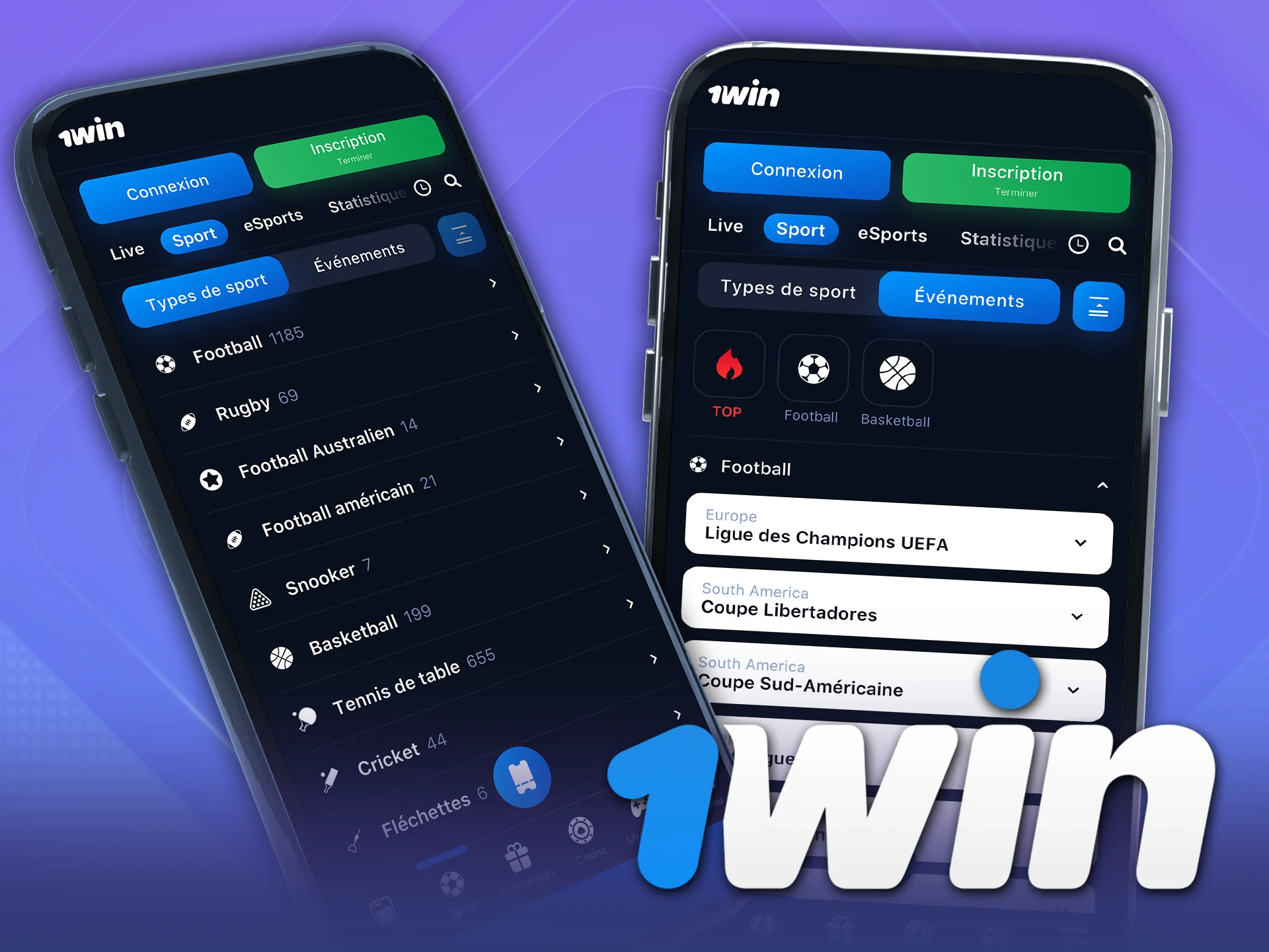 Téléchargez l'app 1Win pour des paris sportifs à portée de main.