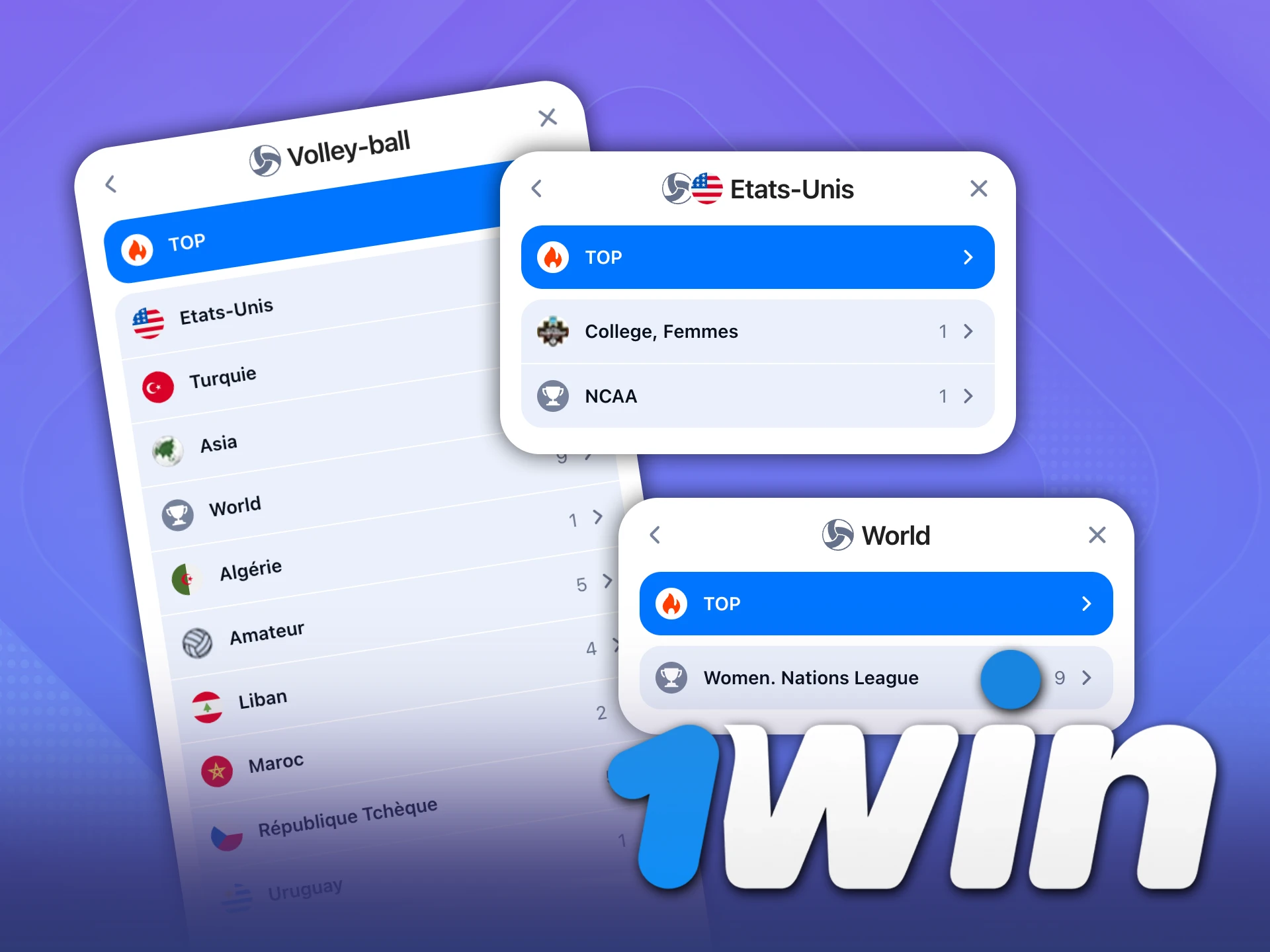 Vous trouverez les plus grands tournois du monde sur 1Win.