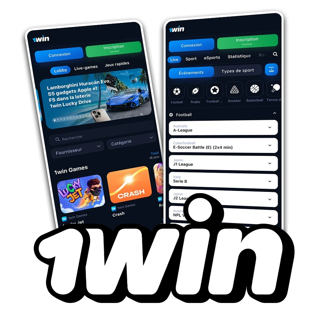 Téléchargez l'application 1win pour Android et iOS et commencez à jouer.