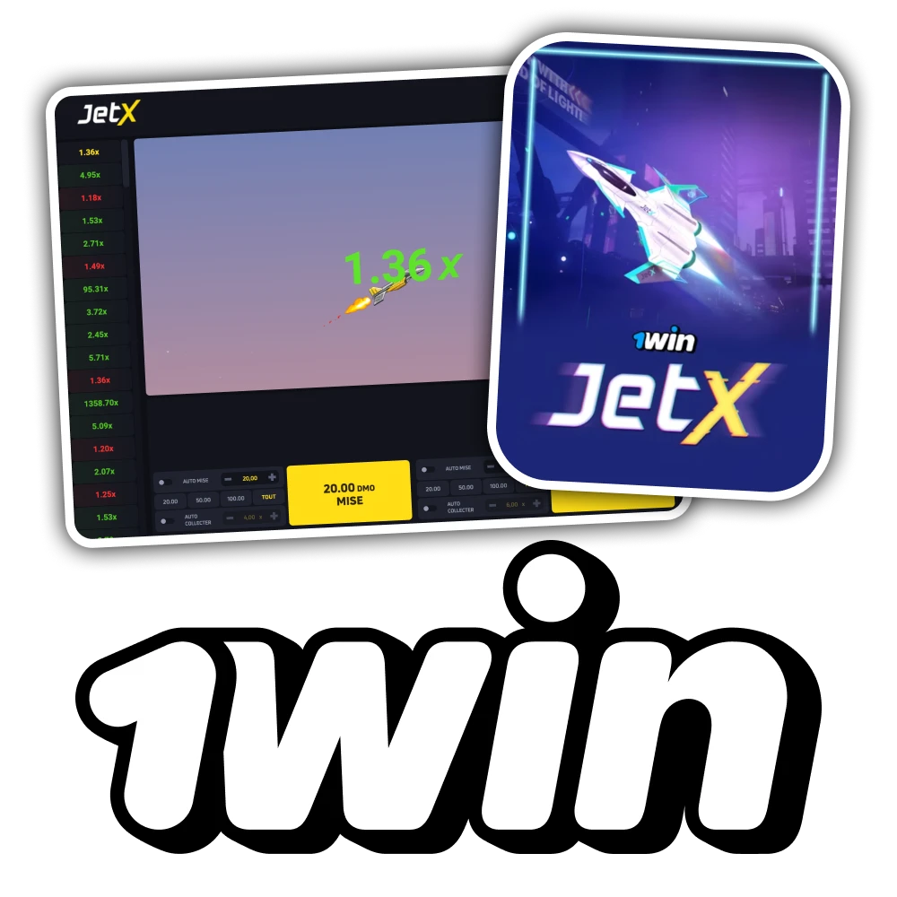Jouez à JetX sur la plateforme officielle du casino 1win.