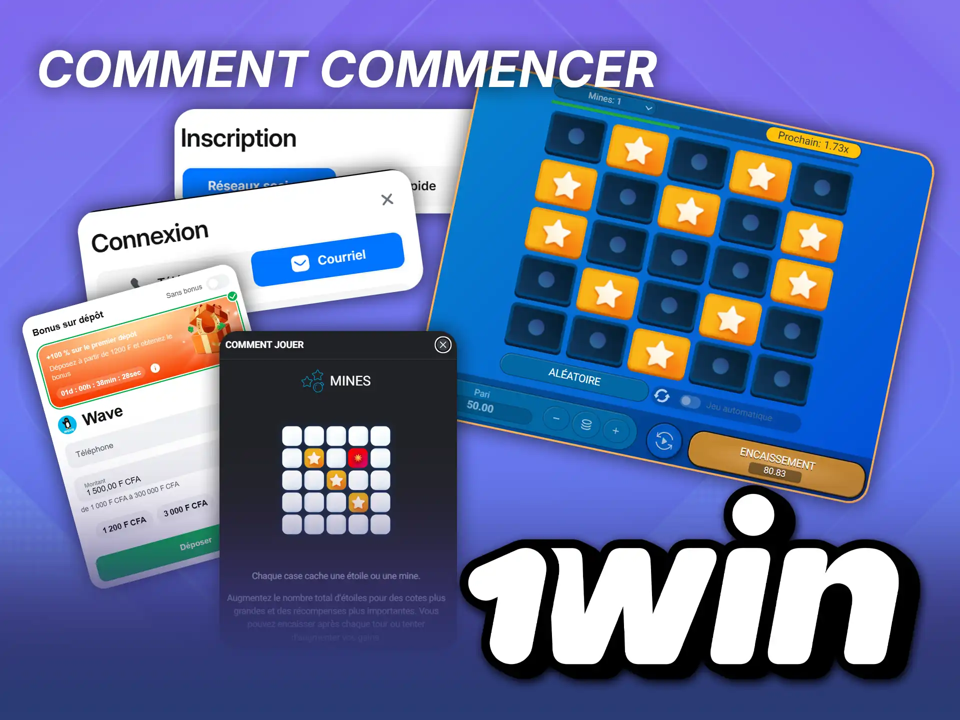 Pour commencer à jouer à Mines sur 1win, suivez simplement quelques étapes simples.