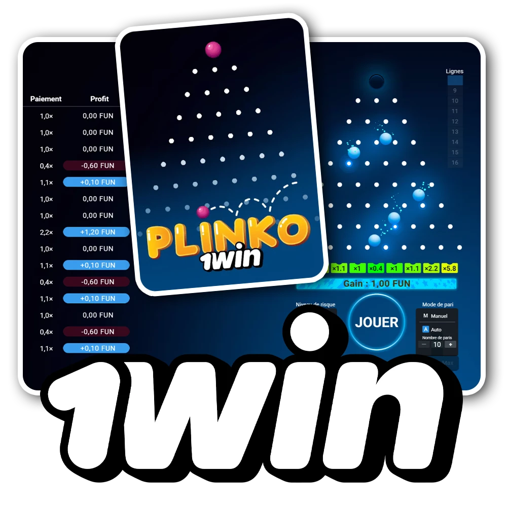 Le jeu populaire Plinko est disponible sur le site officiel 1win.